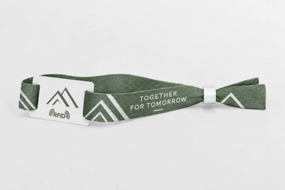 Pulseras RFID de algodón con impresión