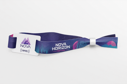 Pulseras de tela RFID con estampado
