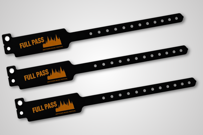 Pulseras de Vinilo "Forma W" con Estampado