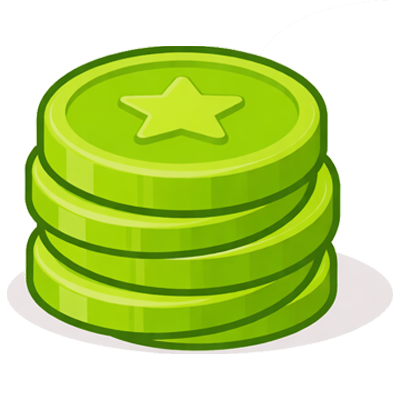 Icono de monedas apiladas de JM Band®.
