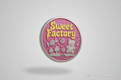 Fichas de Metal con Purpurina