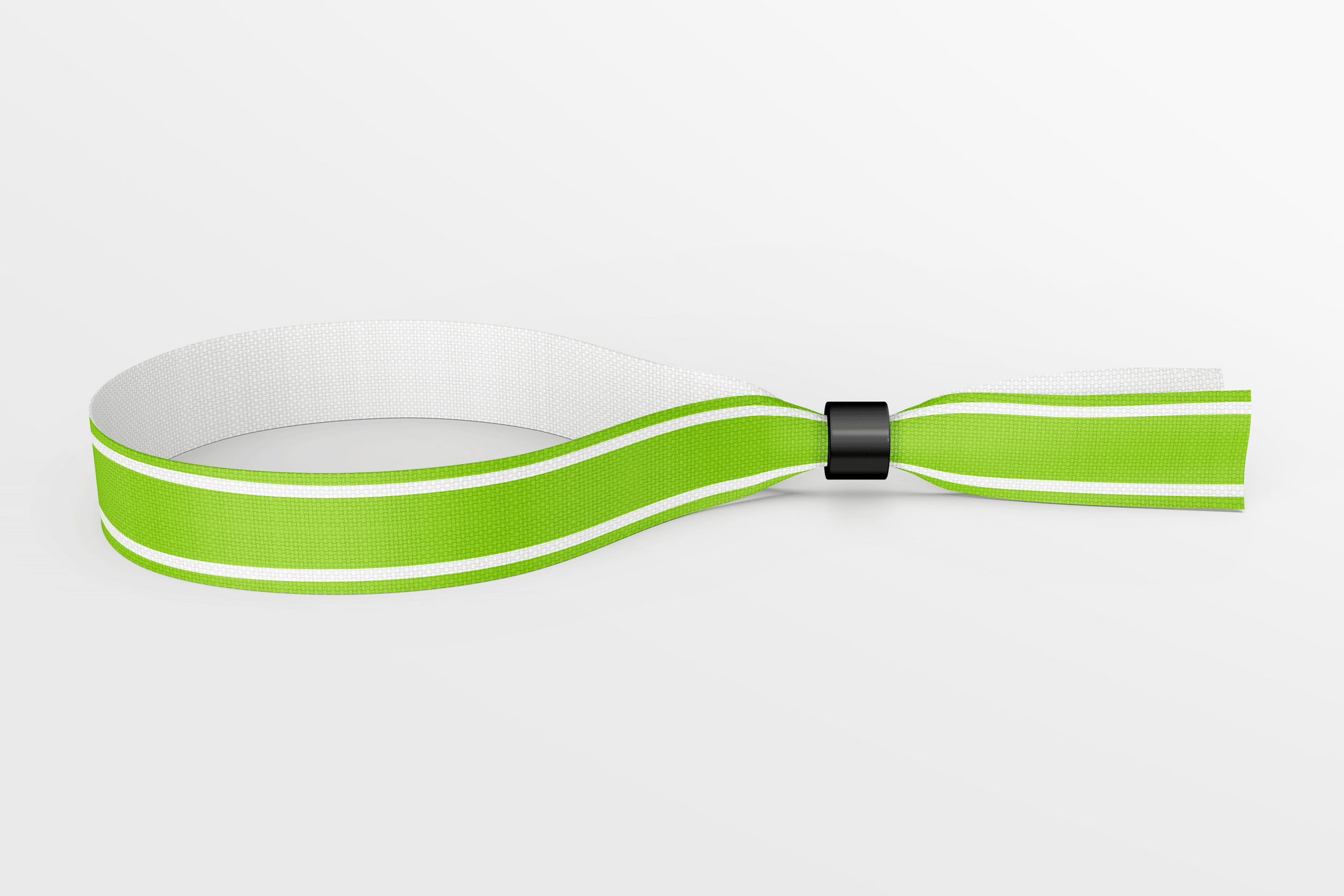 Fabric Wristbands in Stock Fabric Wristbands JM Band EU 50 Green White 