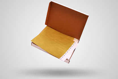 Una foto de la caixa de 1000 polseres de paper - Material llis de JM Band®. Compreu polseres de paper en bronze aquí.