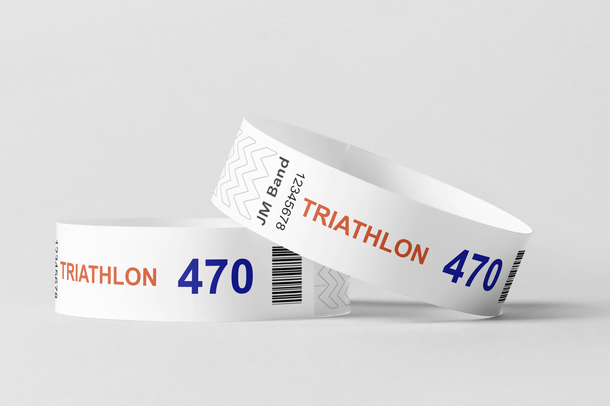 Pulseras con numeros de carrera Bandas marcapasos